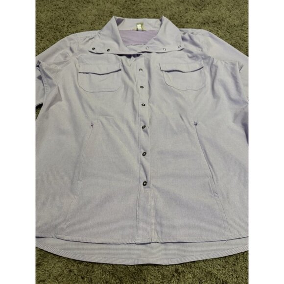 DULUTH TRADING Cool Plus Vented Fishing Shirt Roll Tab Sleeve Snap Lot Of 2 XL - Picture 8 of 13